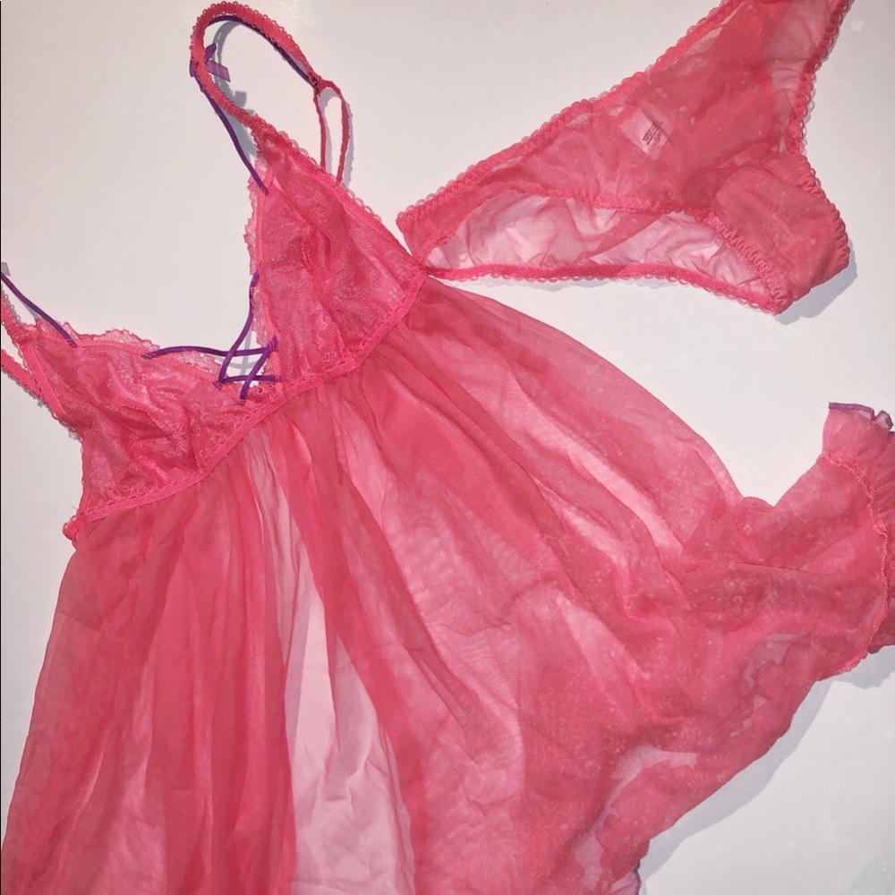 Victorias Secret Dream Angels Babydoll & Panty Set